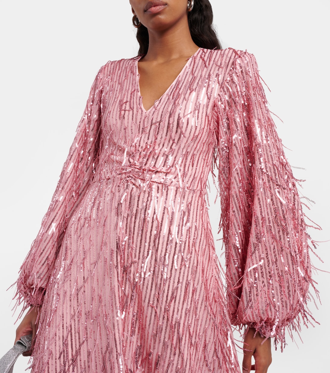 Vestido midi con lentejuelas | Rotate