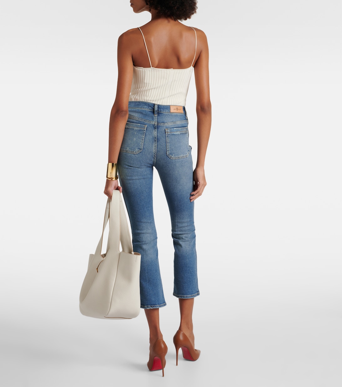 Slim Kick high-rise bootcut jeans | 7 For All Mankind