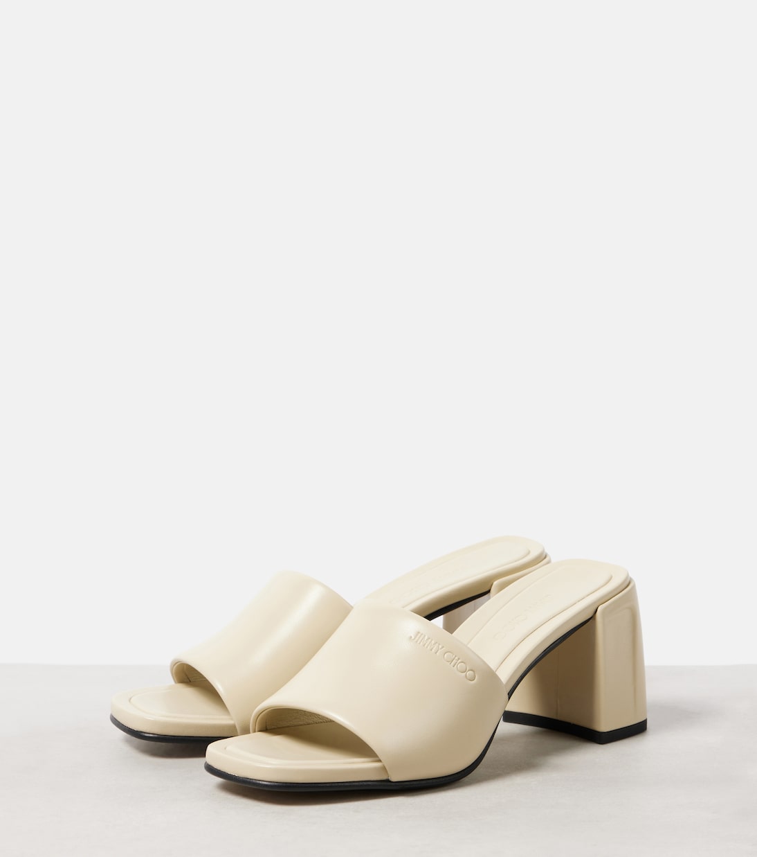 Pantoletten Lena 70 aus Leder | Jimmy Choo
