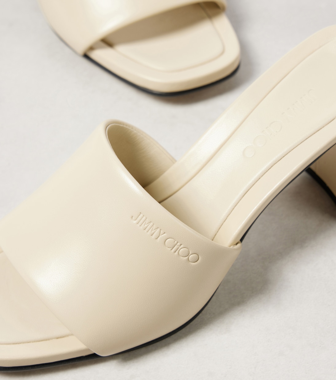 Pantoletten Lena 70 aus Leder | Jimmy Choo