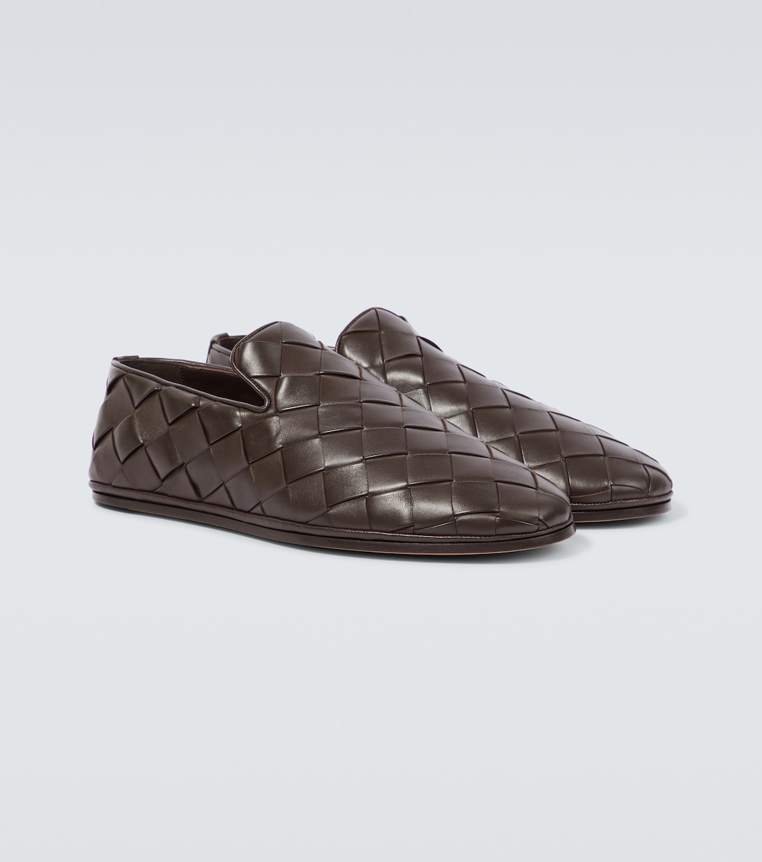 Sunday Intrecciato leather slip-on shoes | Bottega Veneta