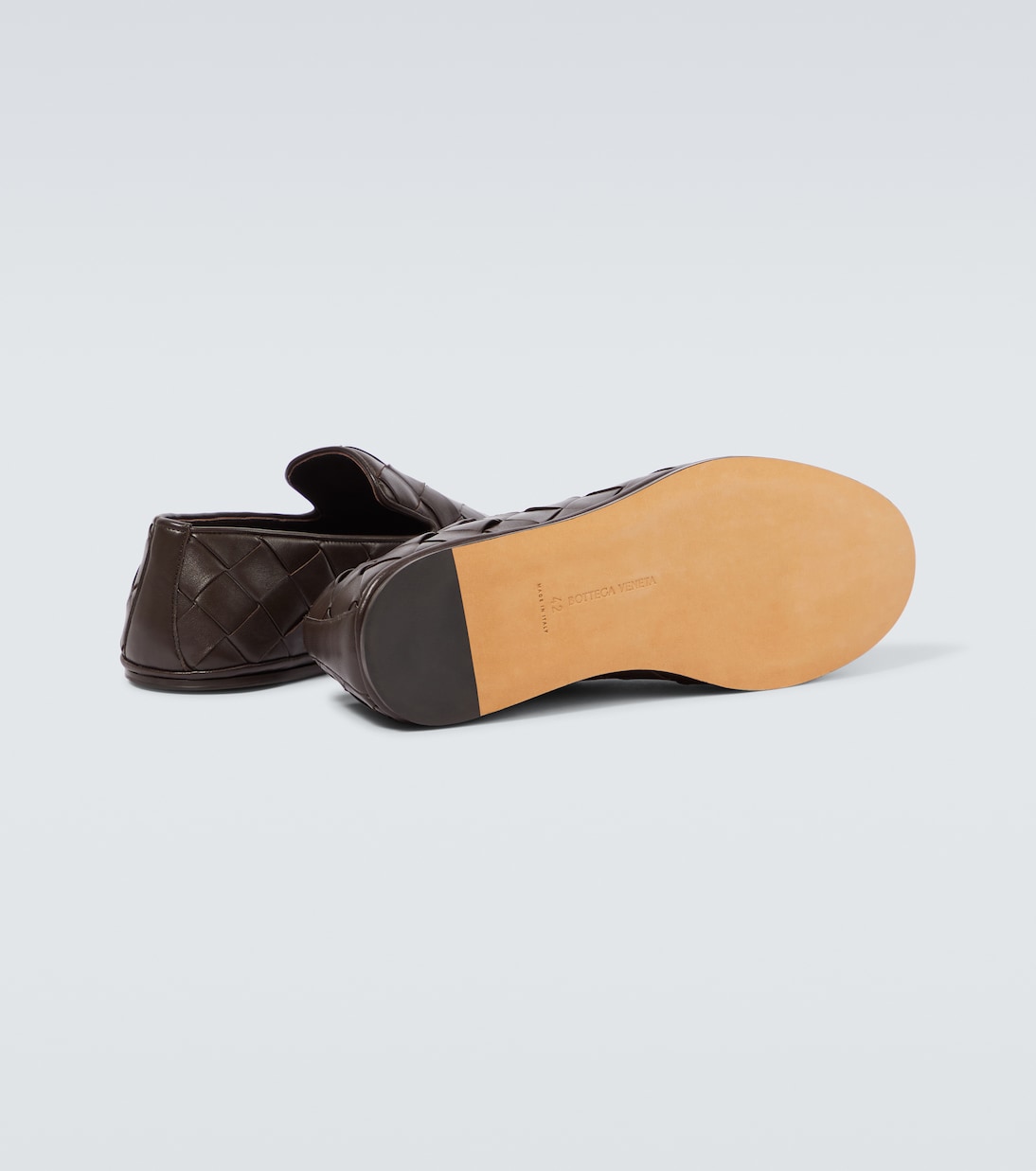 Sunday Intrecciato leather slip-on shoes | Bottega Veneta