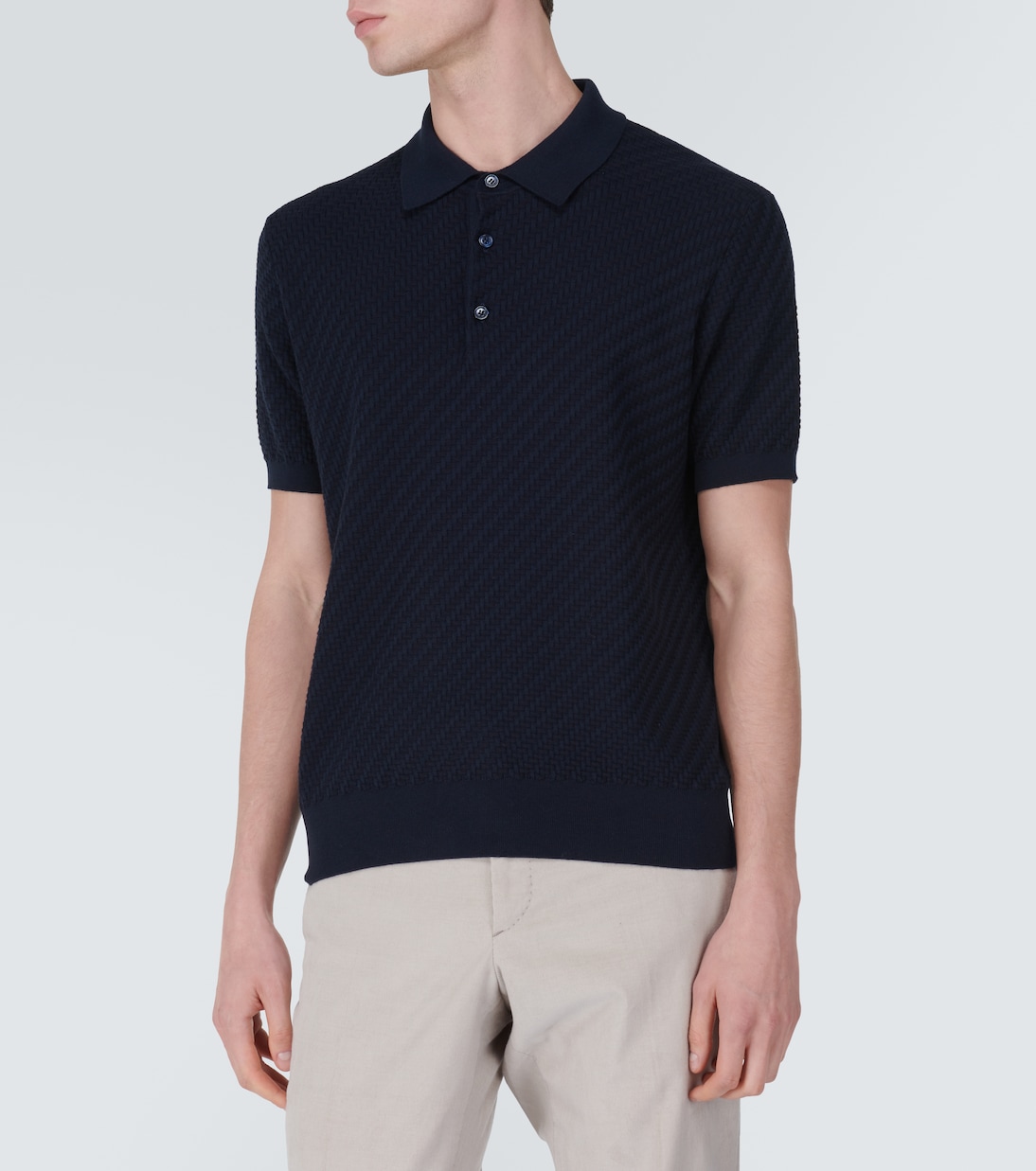 Polo in cotone, seta e cashmere | Brioni