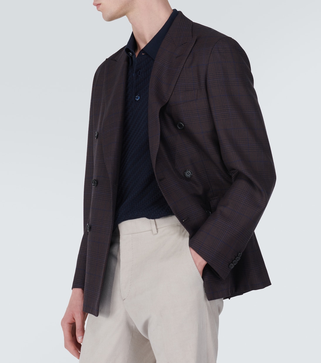 Polo in cotone, seta e cashmere | Brioni