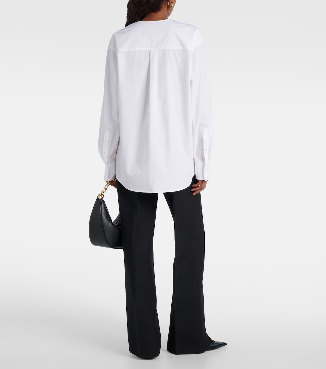 VGold cotton poplin top | Valentino