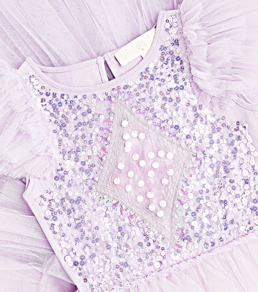 Verziertes Kleid Mirror Ball aus Tüll | Tutu Du Monde