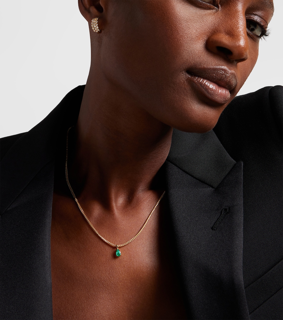 Collier en or 18 ct et émeraude | Anita Ko
