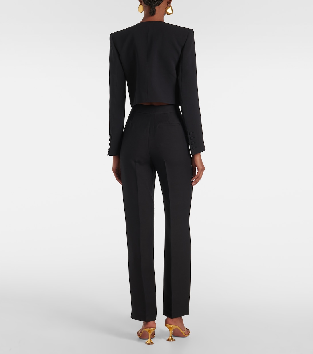Cropped silk and wool jacket | Roland Mouret
