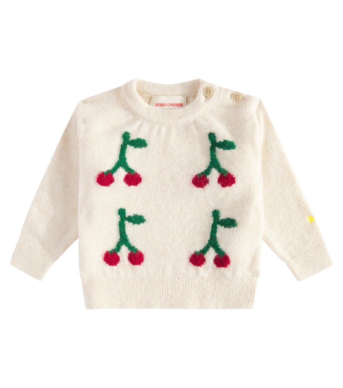 Baby Pullover Cherry aus Jacquard-Strick | Bobo Choses