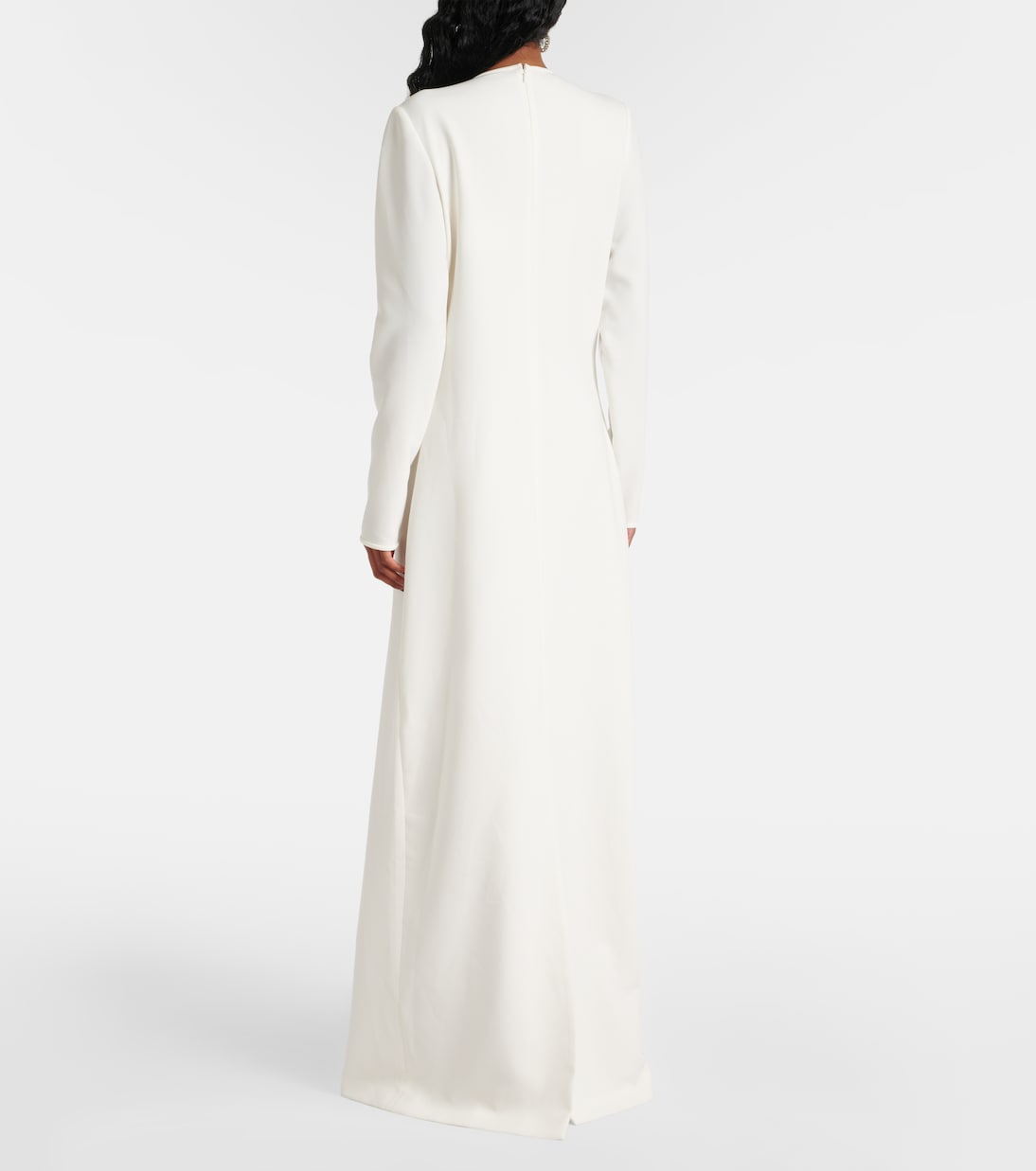 Vestido de fiesta de crepé adornado | Costarellos