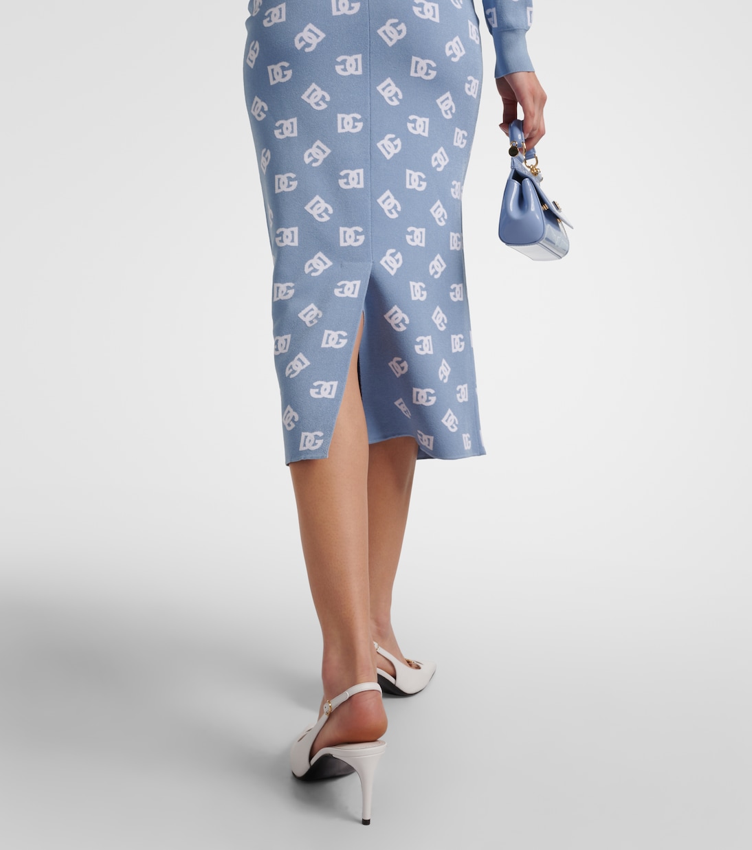 Jupe midi à logo | Dolce&Gabbana