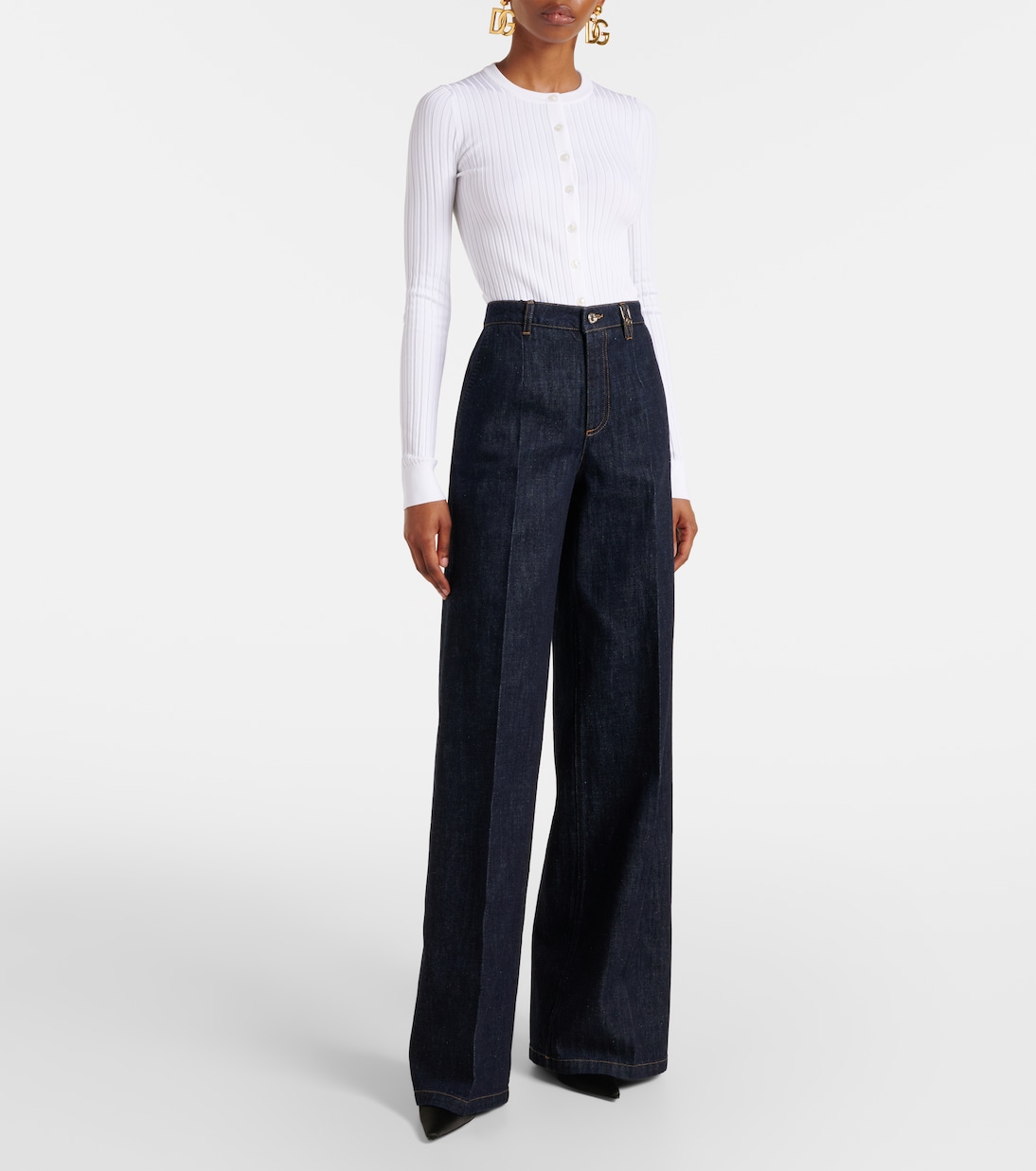 Jean évasé à taille mi-haute | Dolce&Gabbana