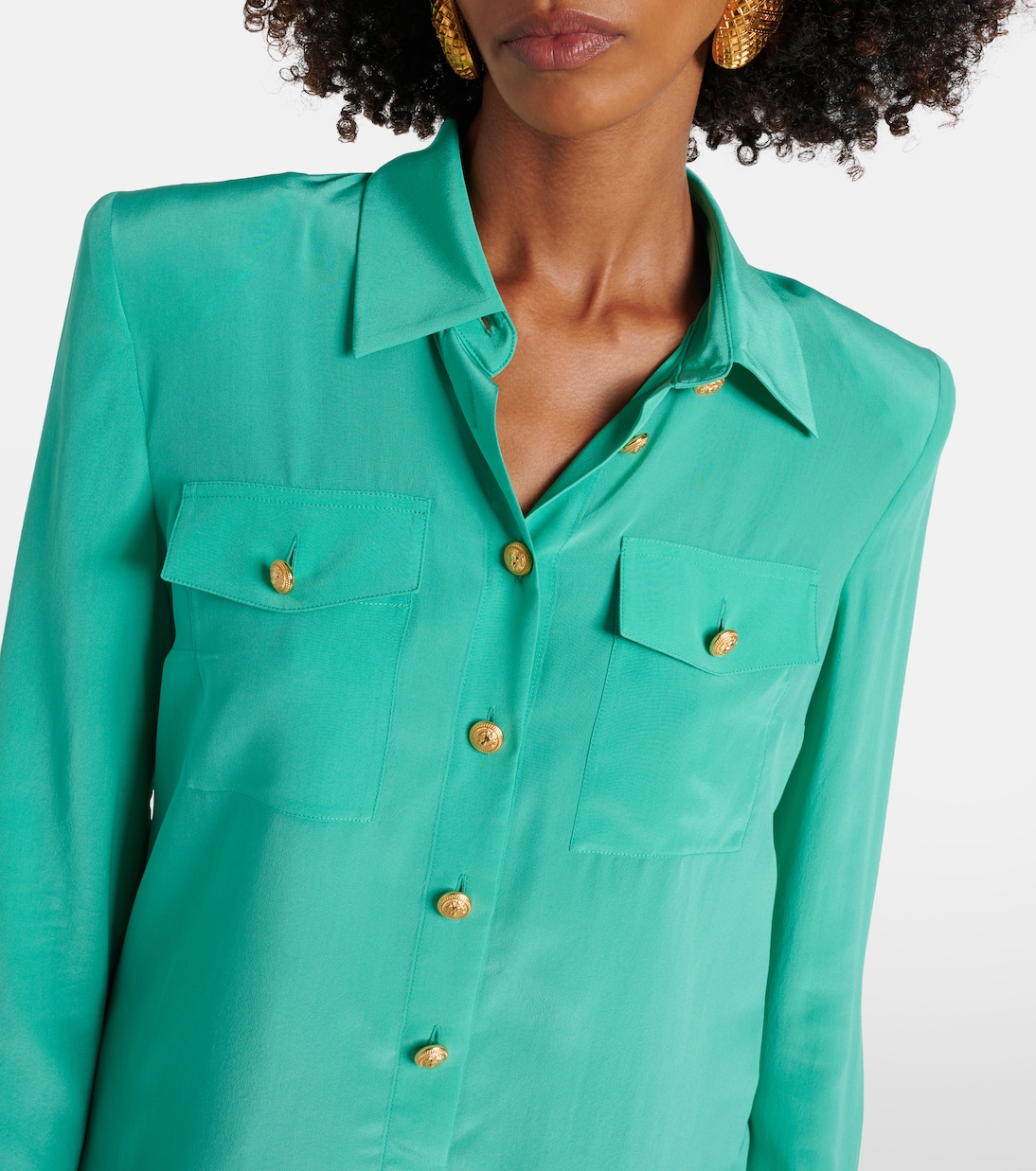 Silk Crêpe de Chine shirt | Balmain
