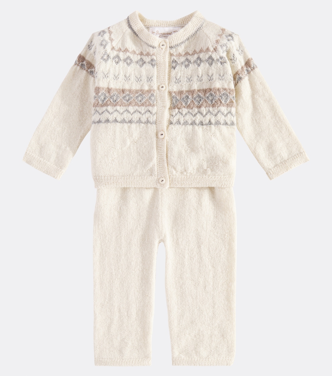 Bebé - set de cárdigan y pantalones Grifin de alpaca | Bonpoint