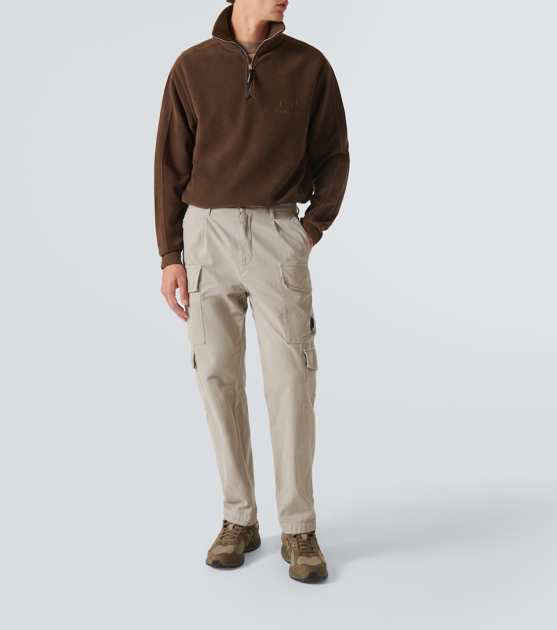 Sudadera de algodón con media cremallera | C.P. Company
