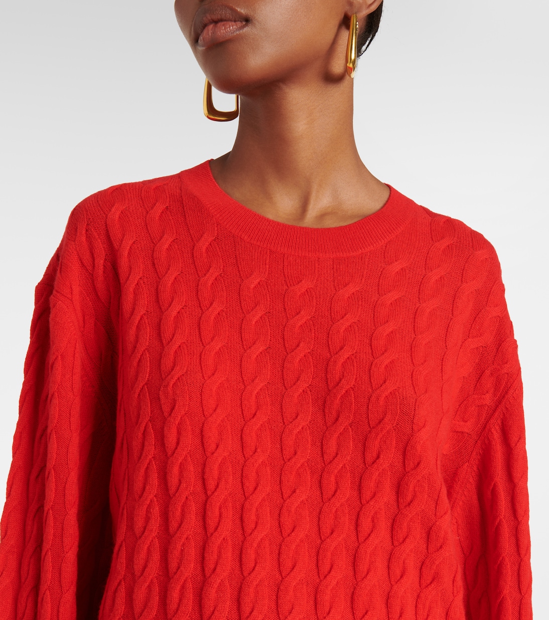 Cable-knit wool and cashmere sweater | Jardin des Orangers