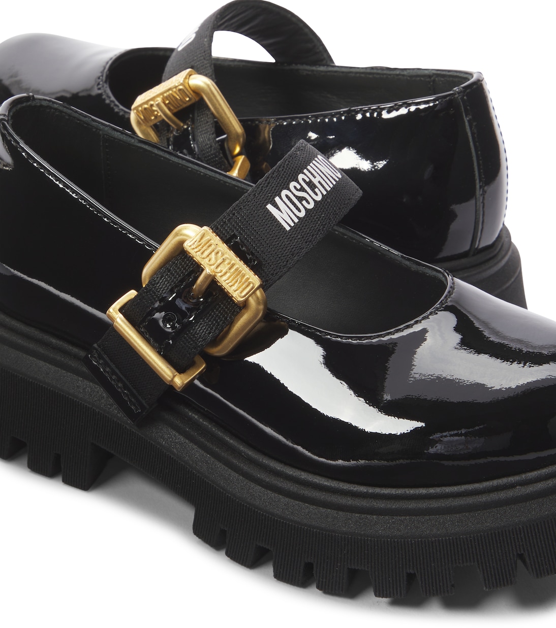 Patent leather Mary Jane flats | Moschino Kids