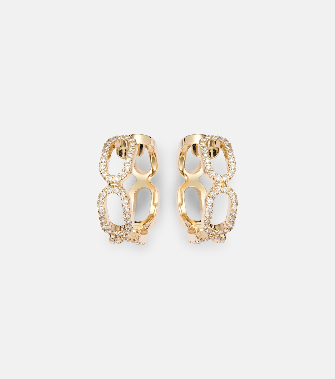 Boucles d'oreilles Link en or 18 ct et diamants | Bucherer Fine Jewellery