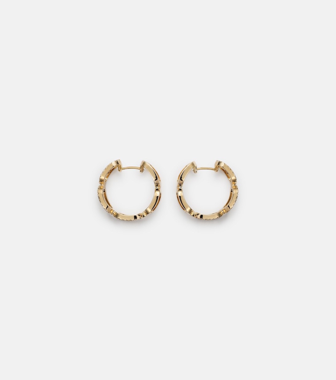 Boucles d'oreilles Link en or 18 ct et diamants | Bucherer Fine Jewellery