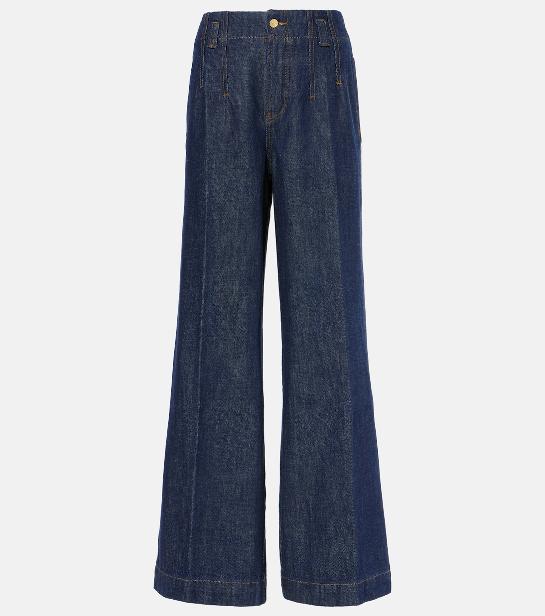High-rise wide-leg jeans in blue - Frame | Mytheresa