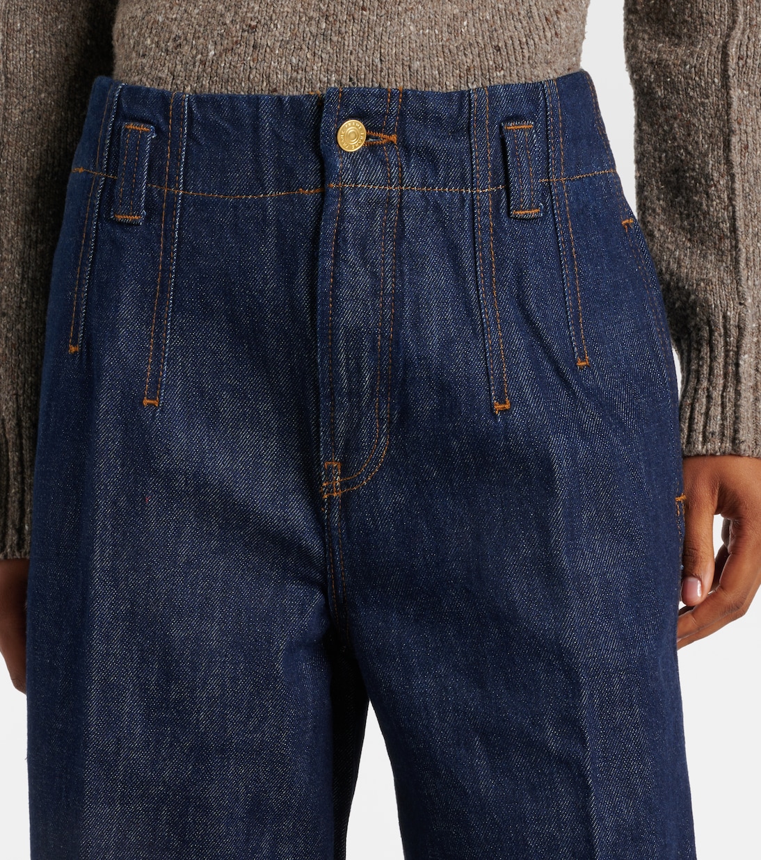High-rise wide-leg jeans | Frame