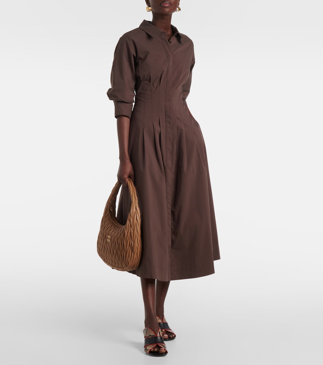 Robe midi en coton mélangé | Simkhai