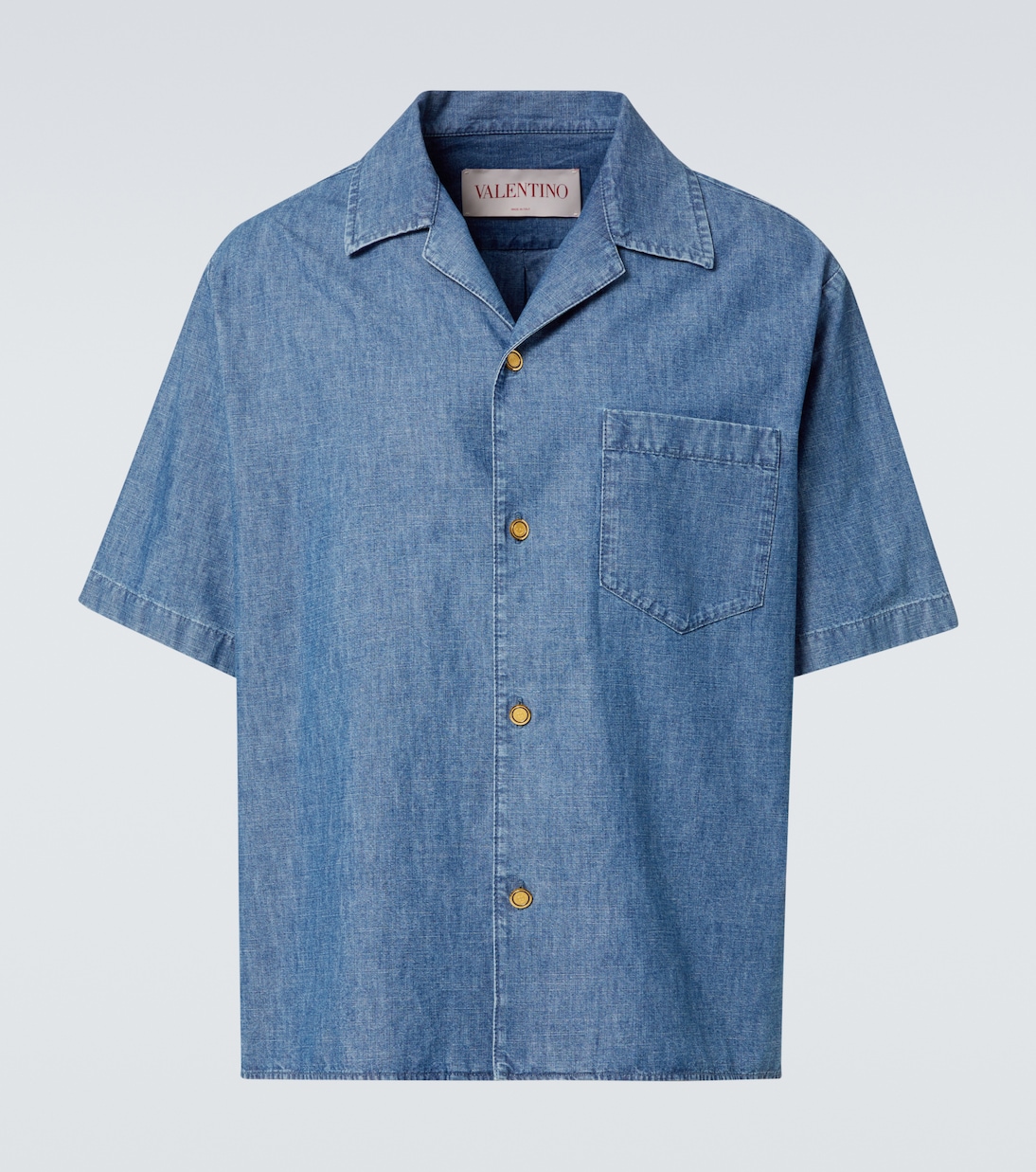 Camicia bowling di jeans in Blu - Valentino | Mytheresa