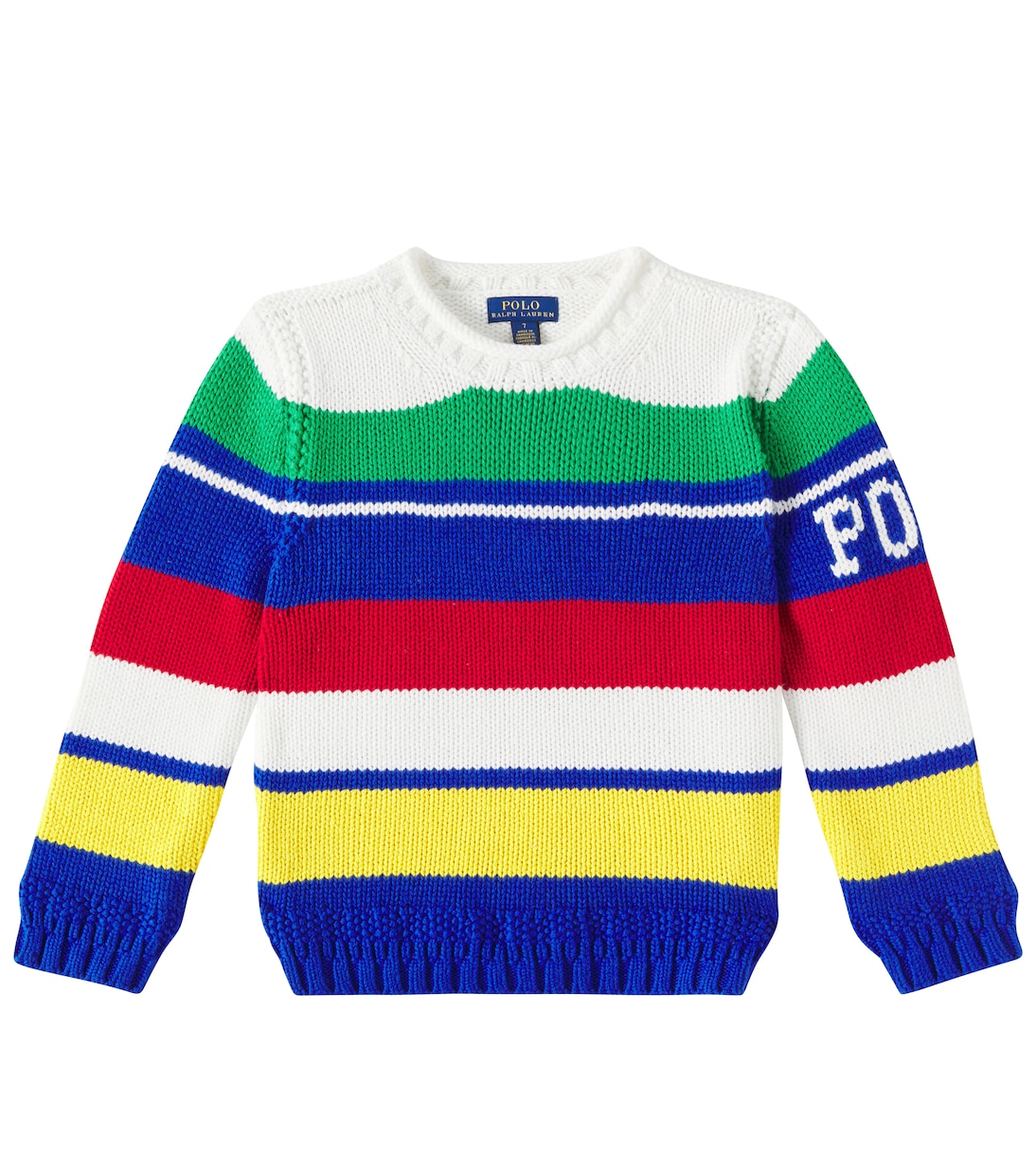 Pullover stile polo in cotone a righe | Polo Ralph Lauren Kids