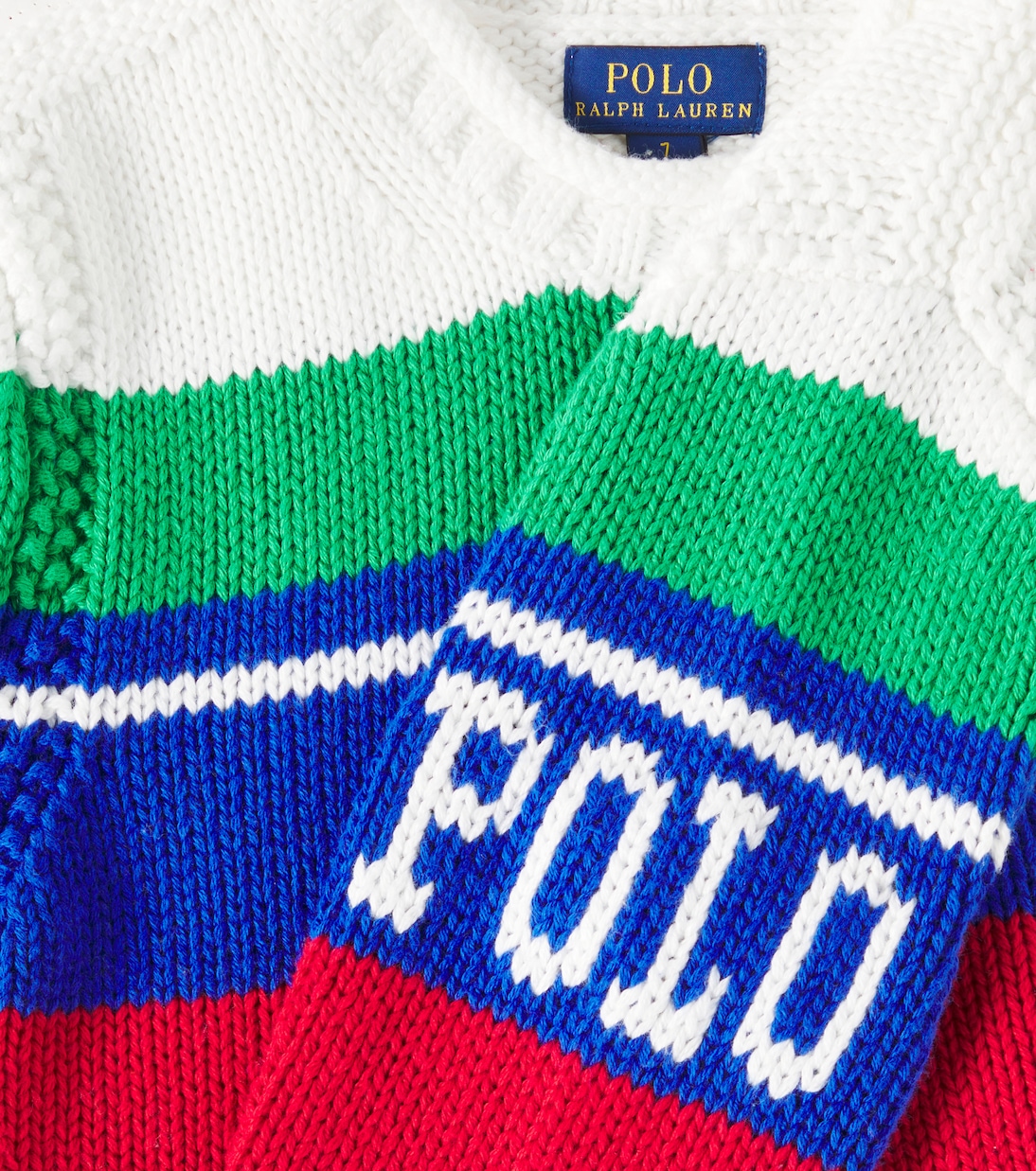 Pullover stile polo in cotone a righe | Polo Ralph Lauren Kids