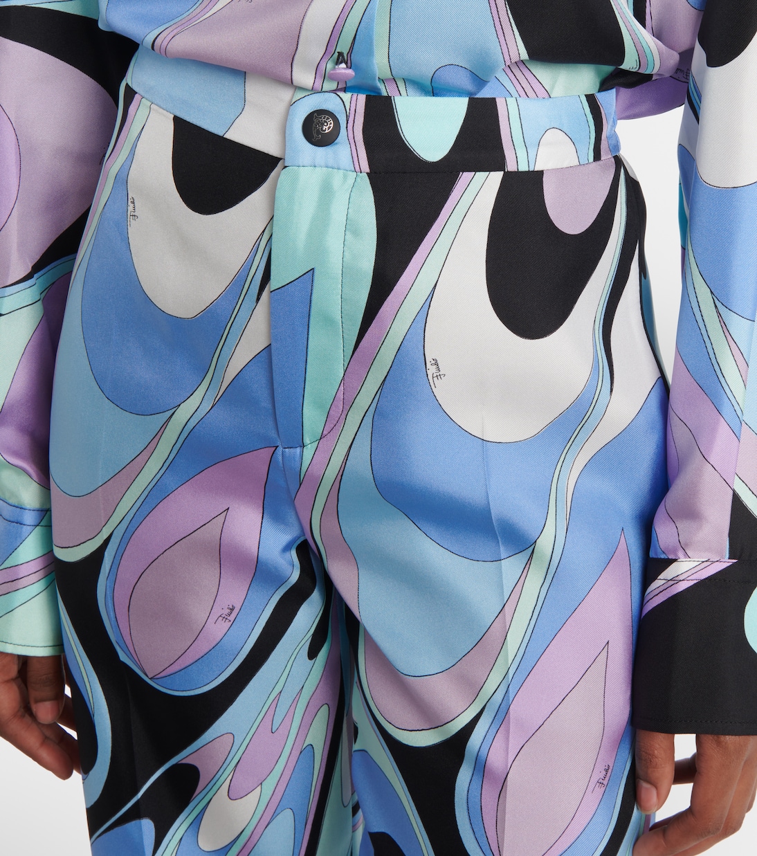 Pantaloni a gamba larga in twill di seta | Pucci