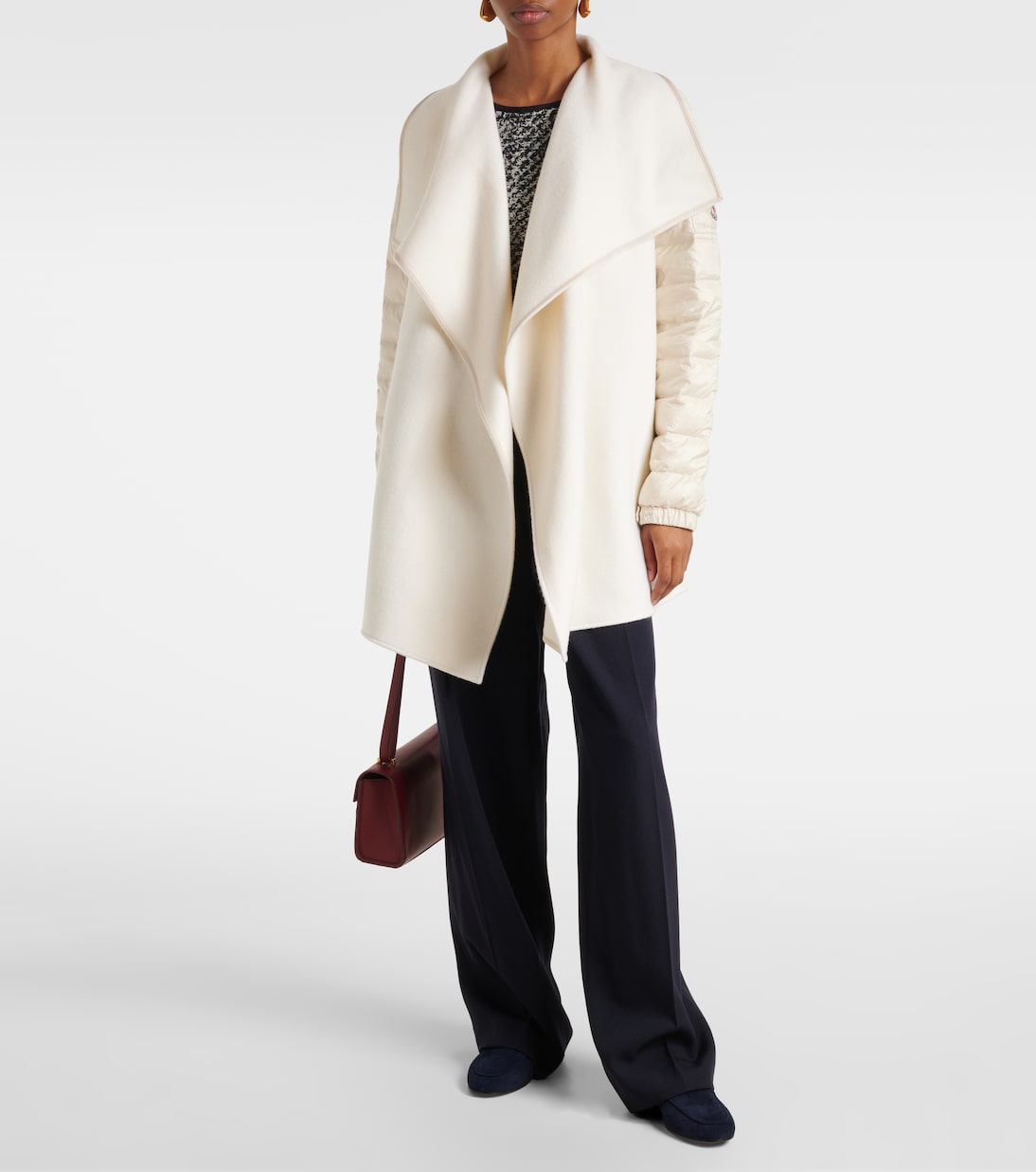 Mantella imbottita in feltro di misto lana | Moncler