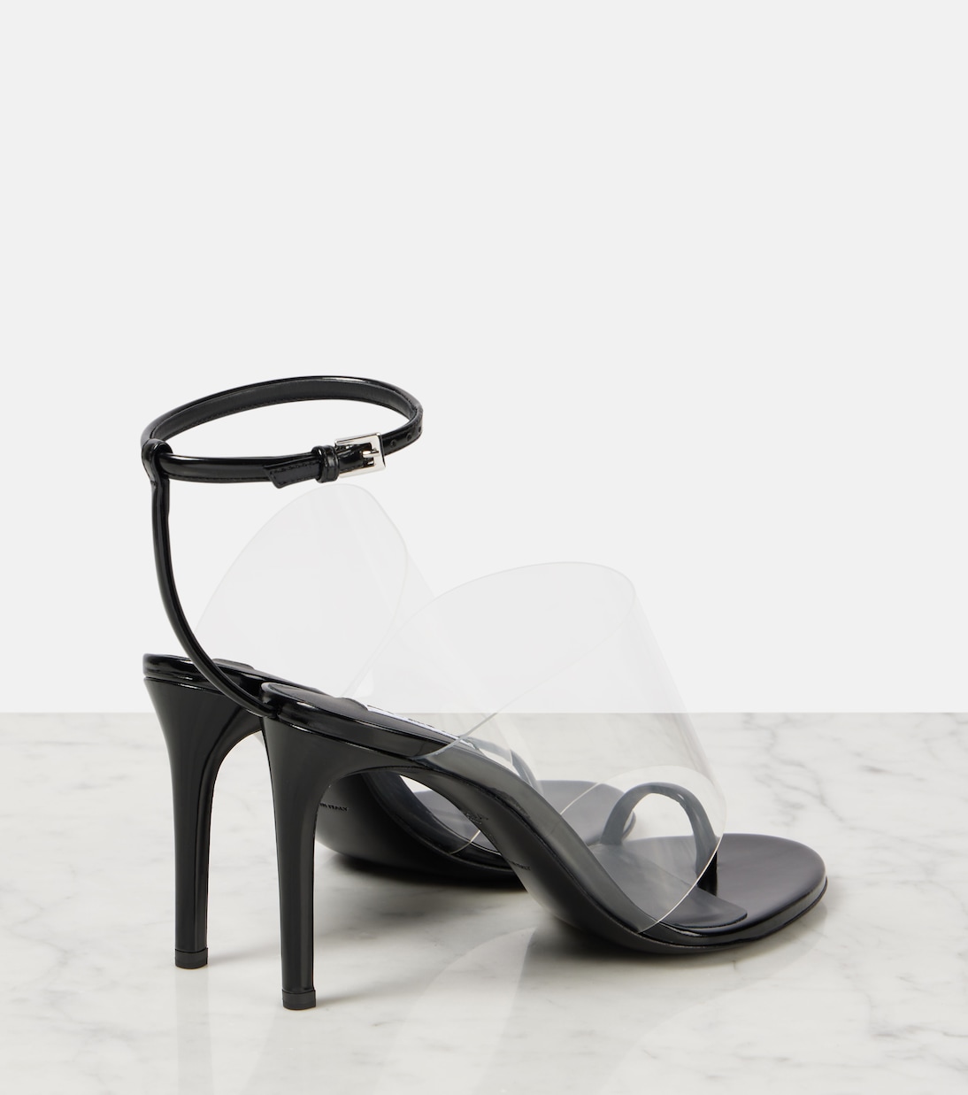 Sandali moderni ALAÏA in pelle e PU con dettagli Plexi 90 per un look giovane e alla moda