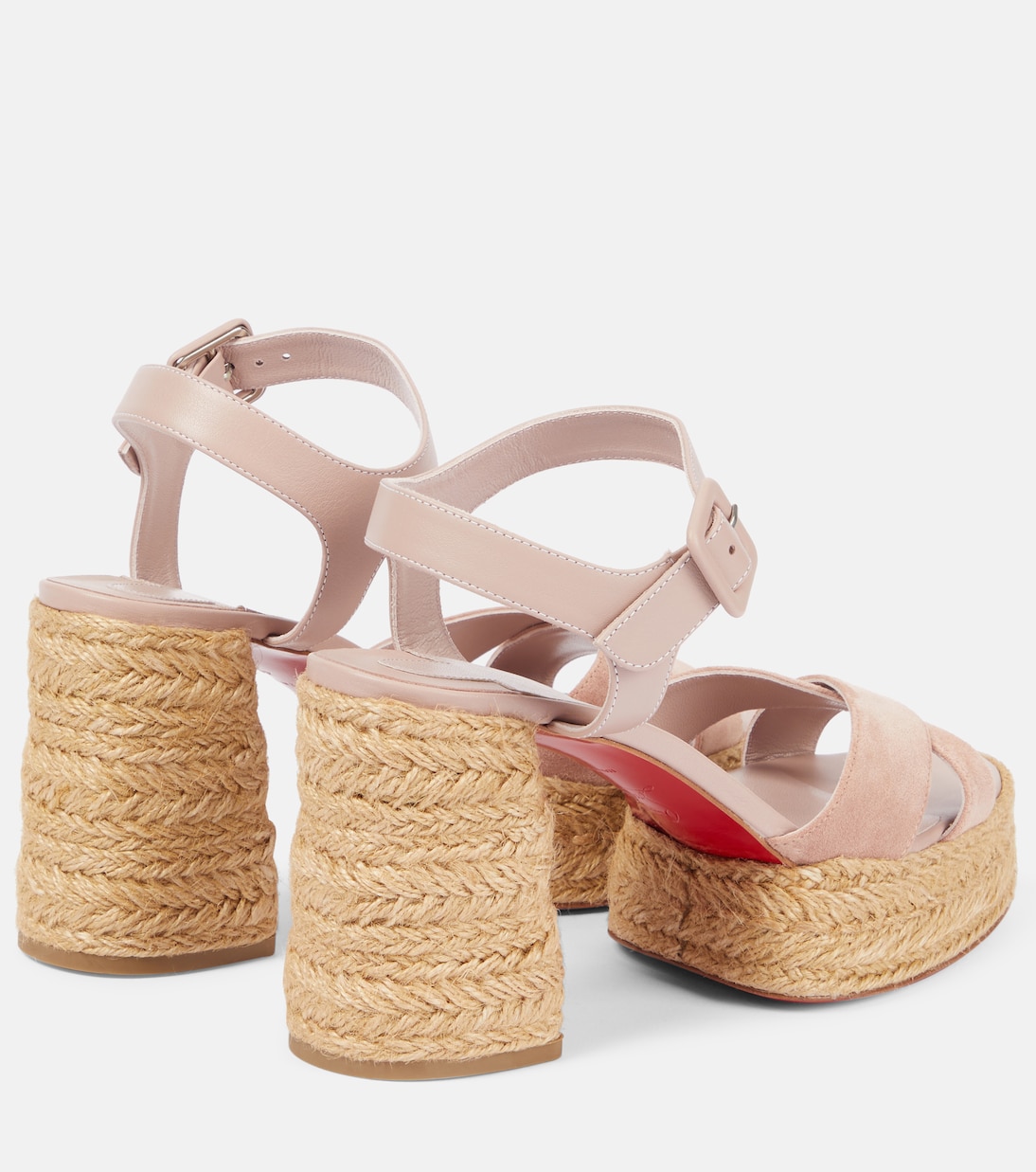 Scarpe espadrillas Calakala 70 in pelle e suede, design esclusivo Christian Louboutin per giovani trendy
