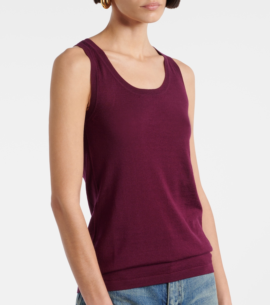Tank top in lana | Saint Laurent