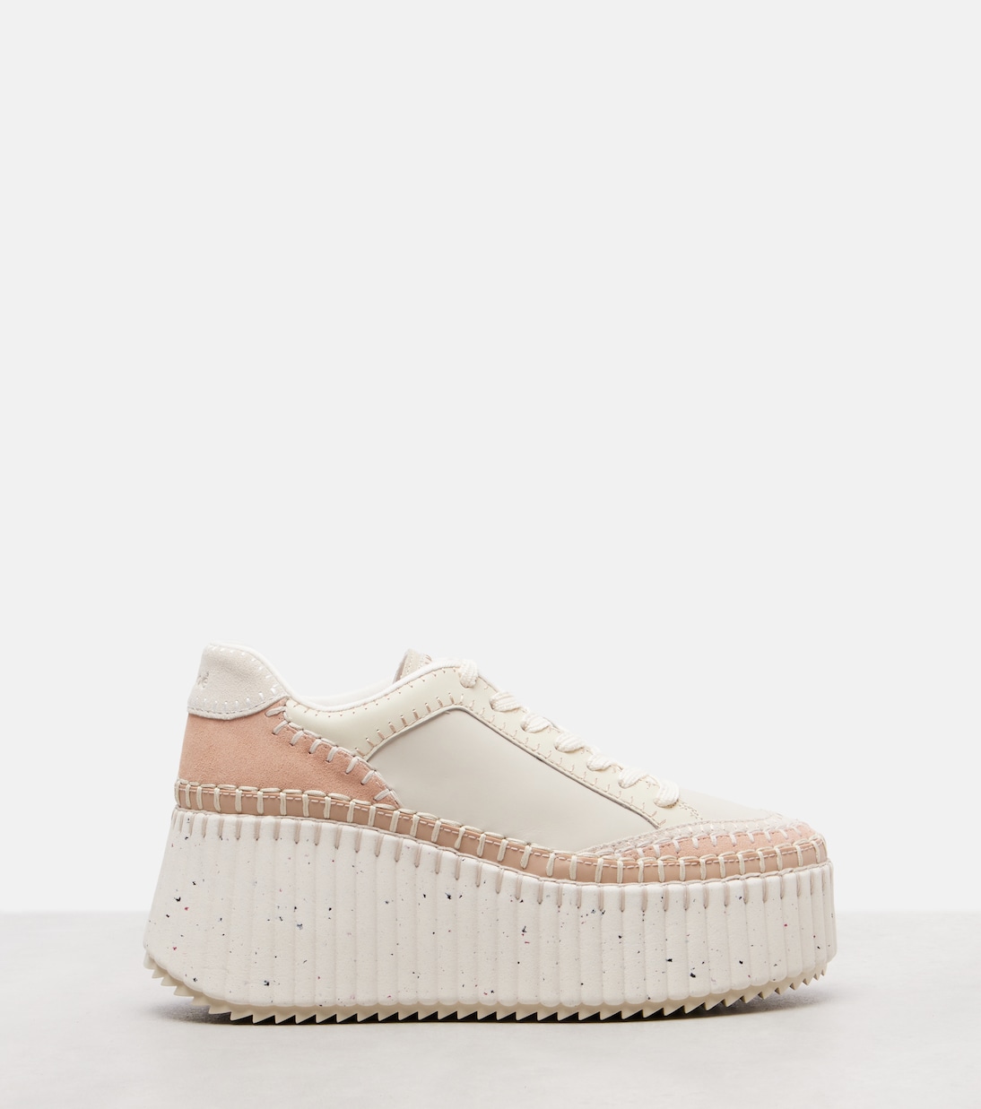 Nama leather wedge sneakers | Chloé