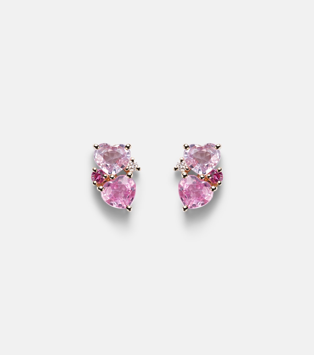 14kt gold earrings with sapphires and diamonds | Sydney Evan