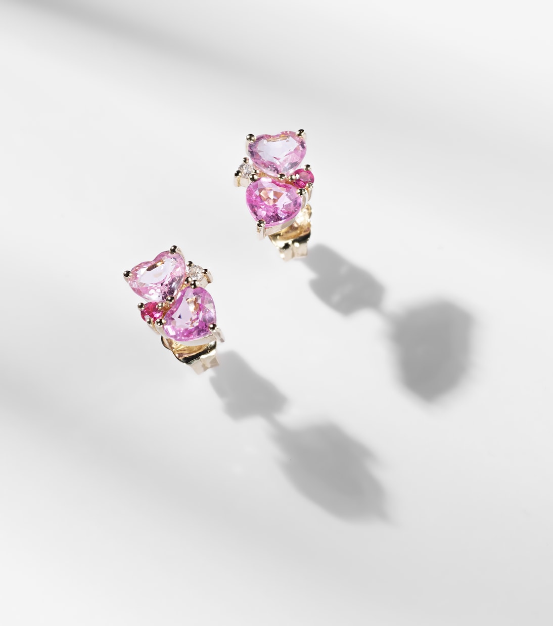 14kt gold earrings with sapphires and diamonds | Sydney Evan
