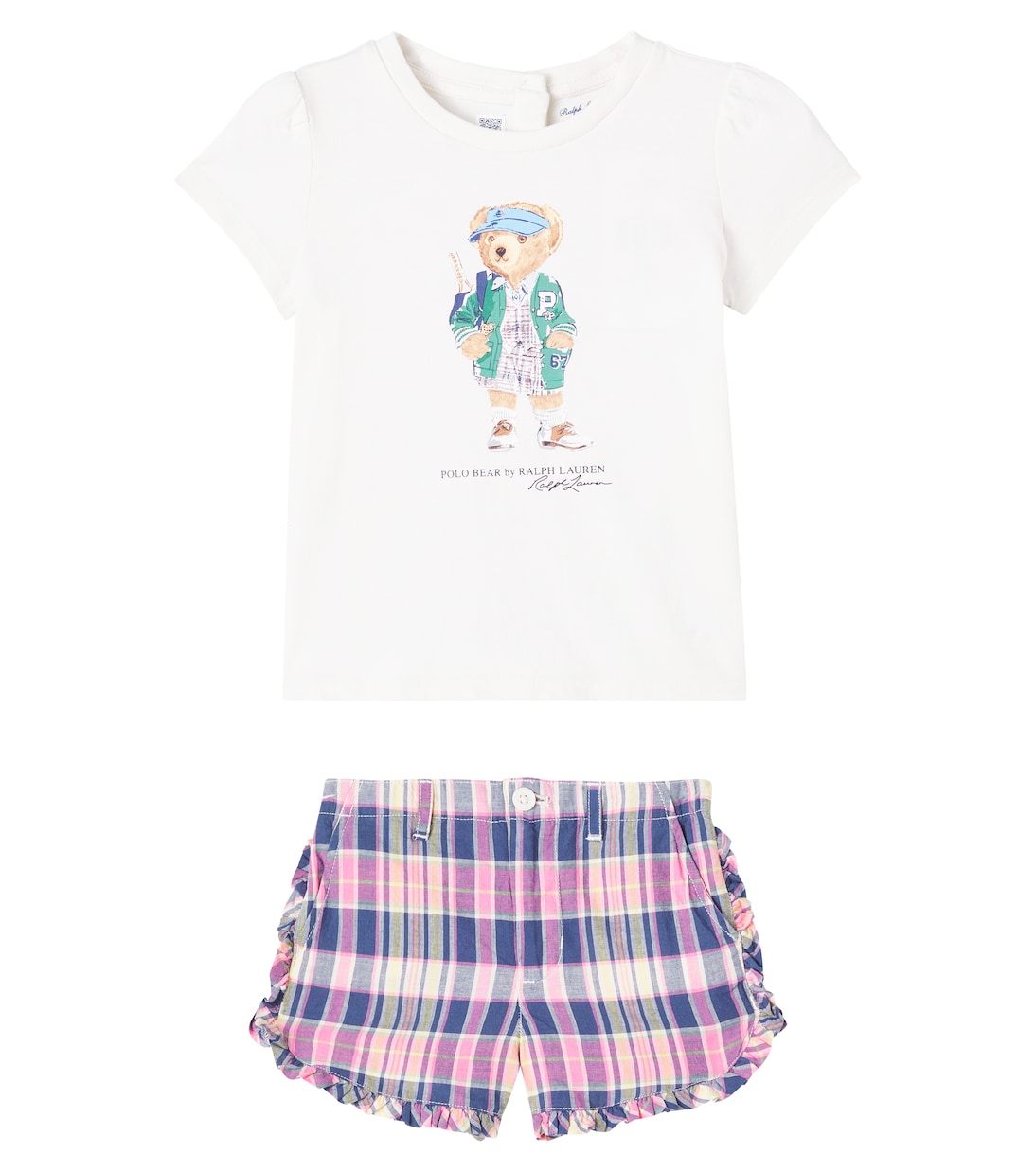 Baby Polo Bear cotton T-shirt and shorts set | Polo Ralph Lauren Kids