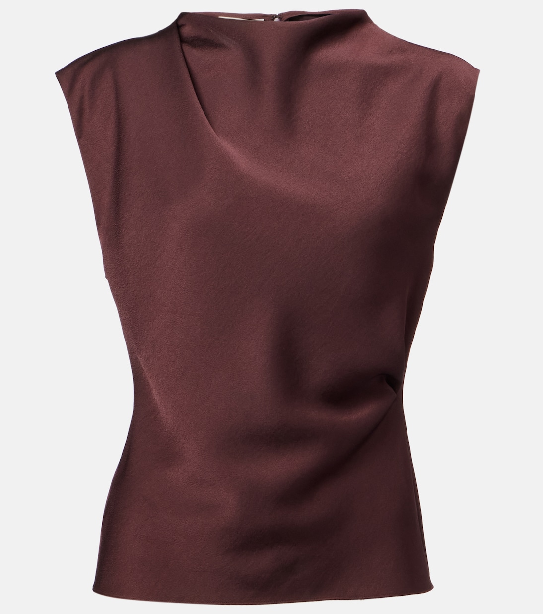 Draped satin top | Vince
