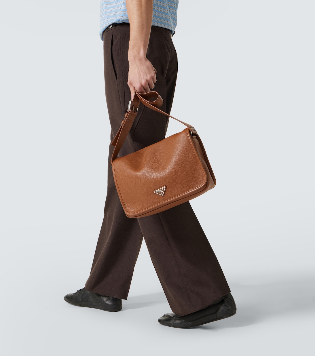 Sac à bandoulière en cuir | Prada