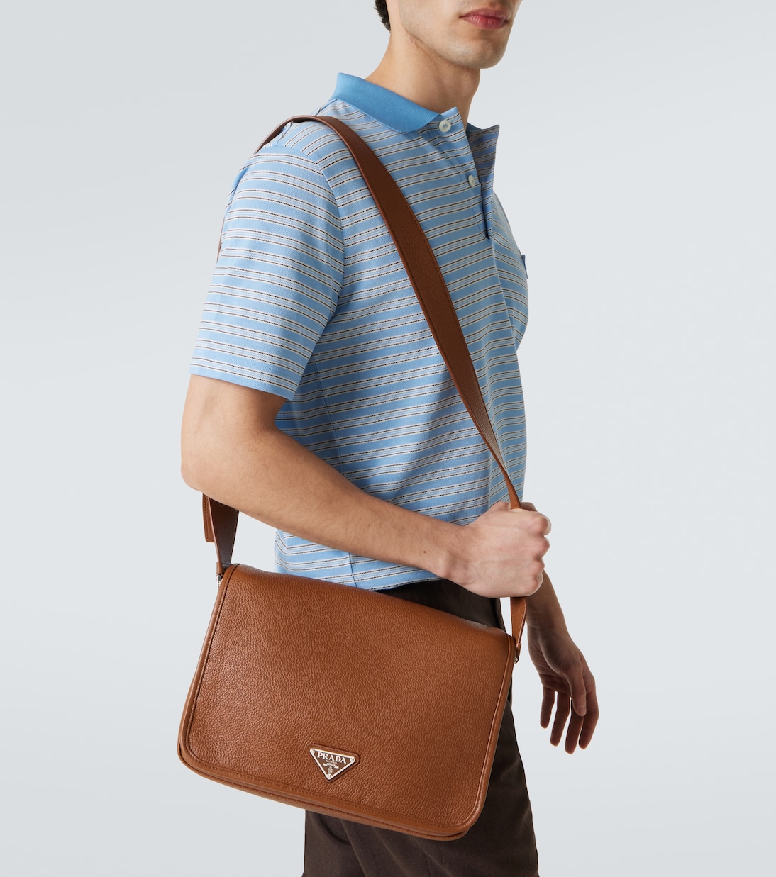 Sac à bandoulière en cuir | Prada