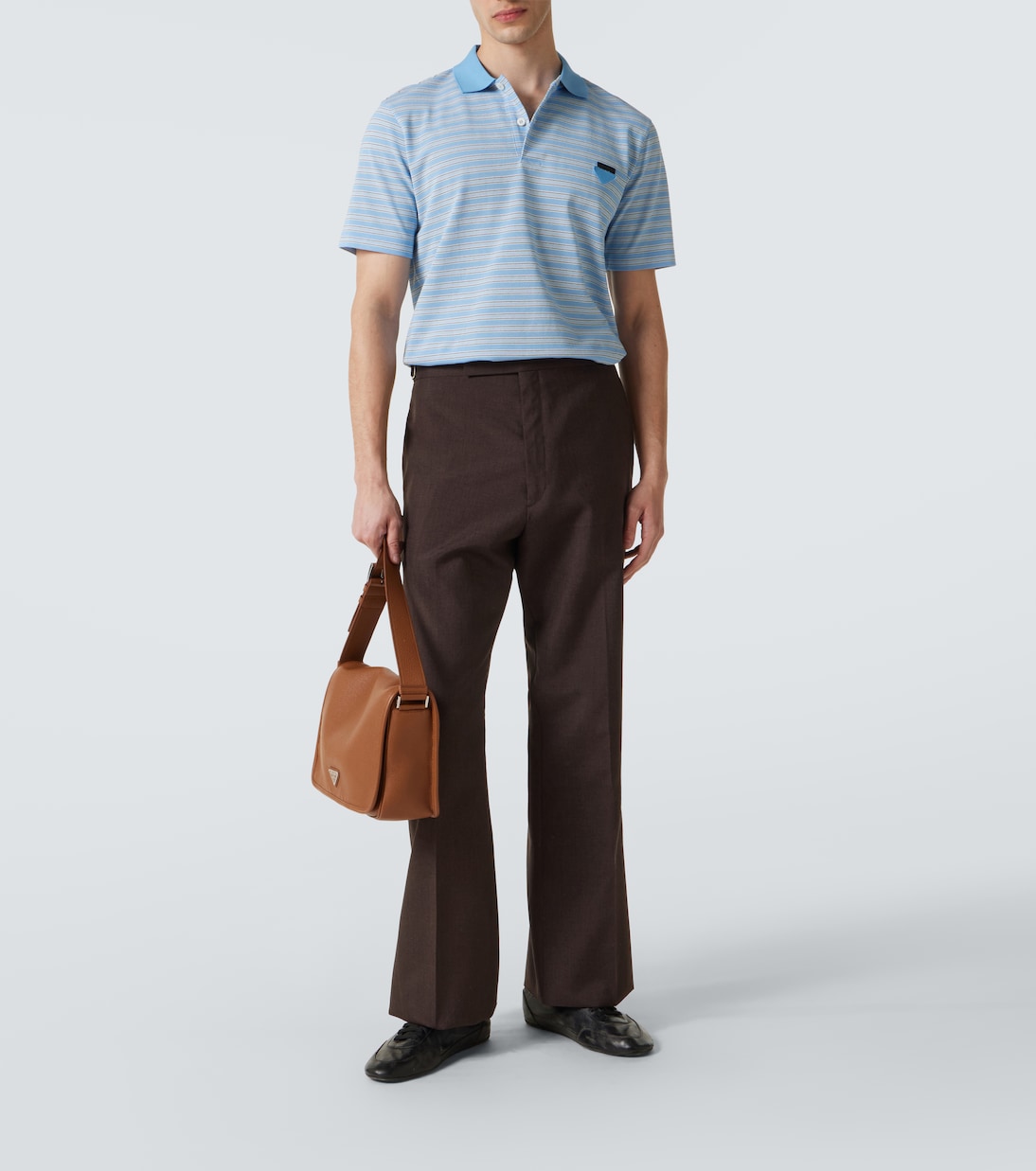 Sac à bandoulière en cuir | Prada