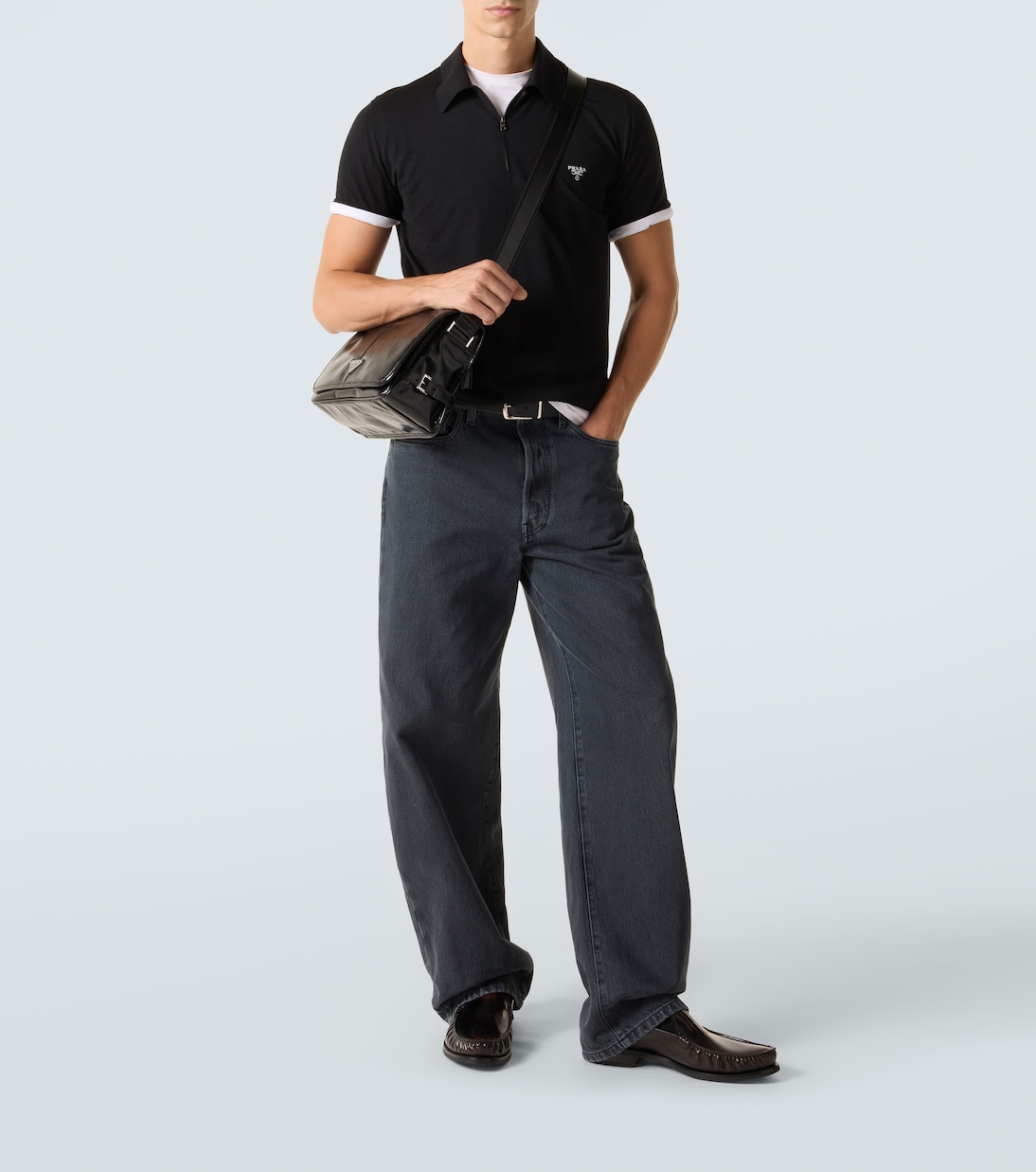 Virgin wool polo shirt | Prada