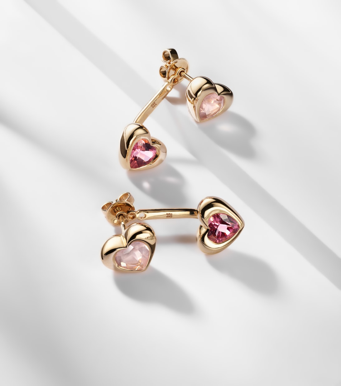Orecchini in oro 14kt con tormaline e quarzo rosa | Roxanne First