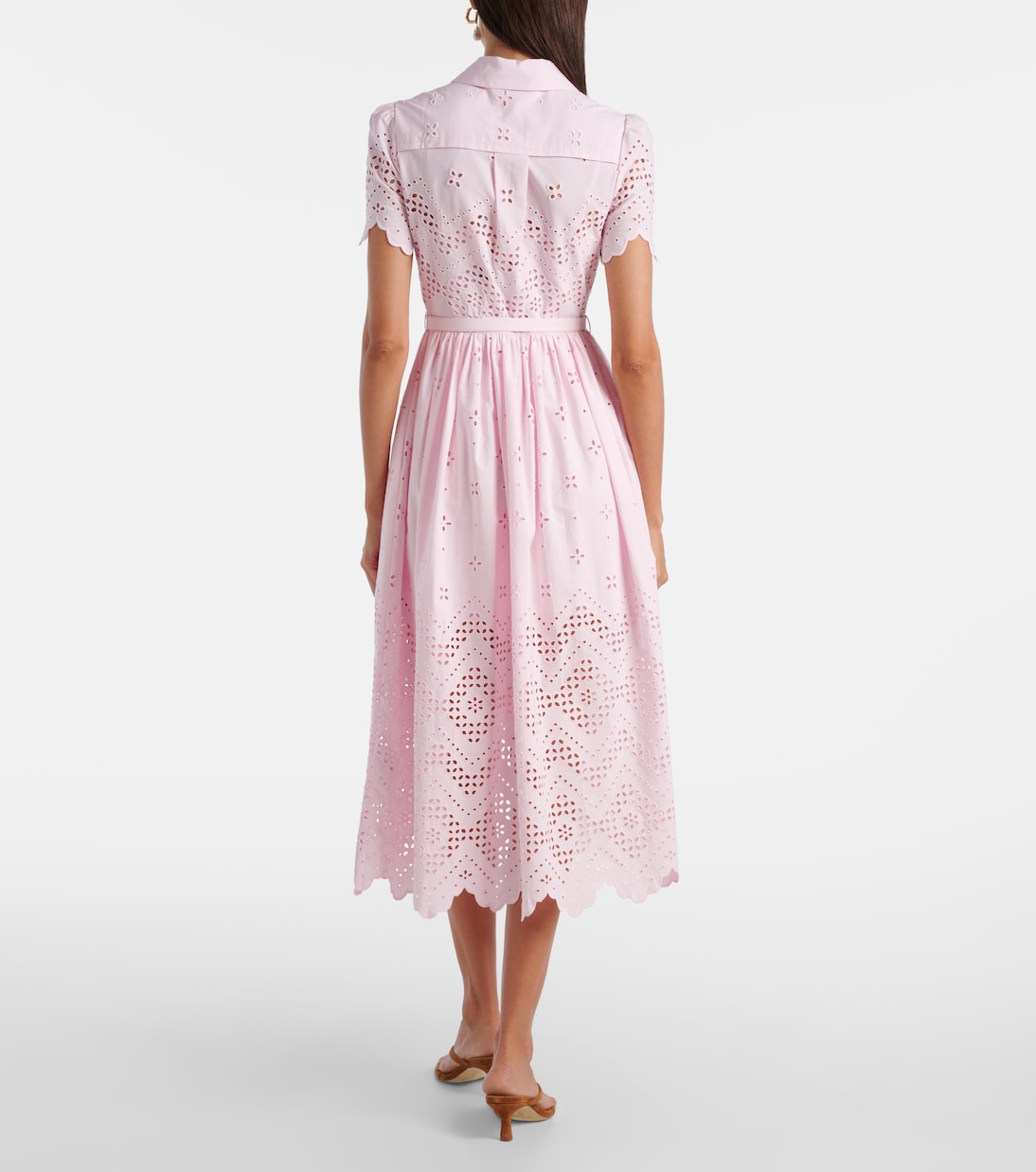 Midikleid aus Baumwolle | Self-Portrait