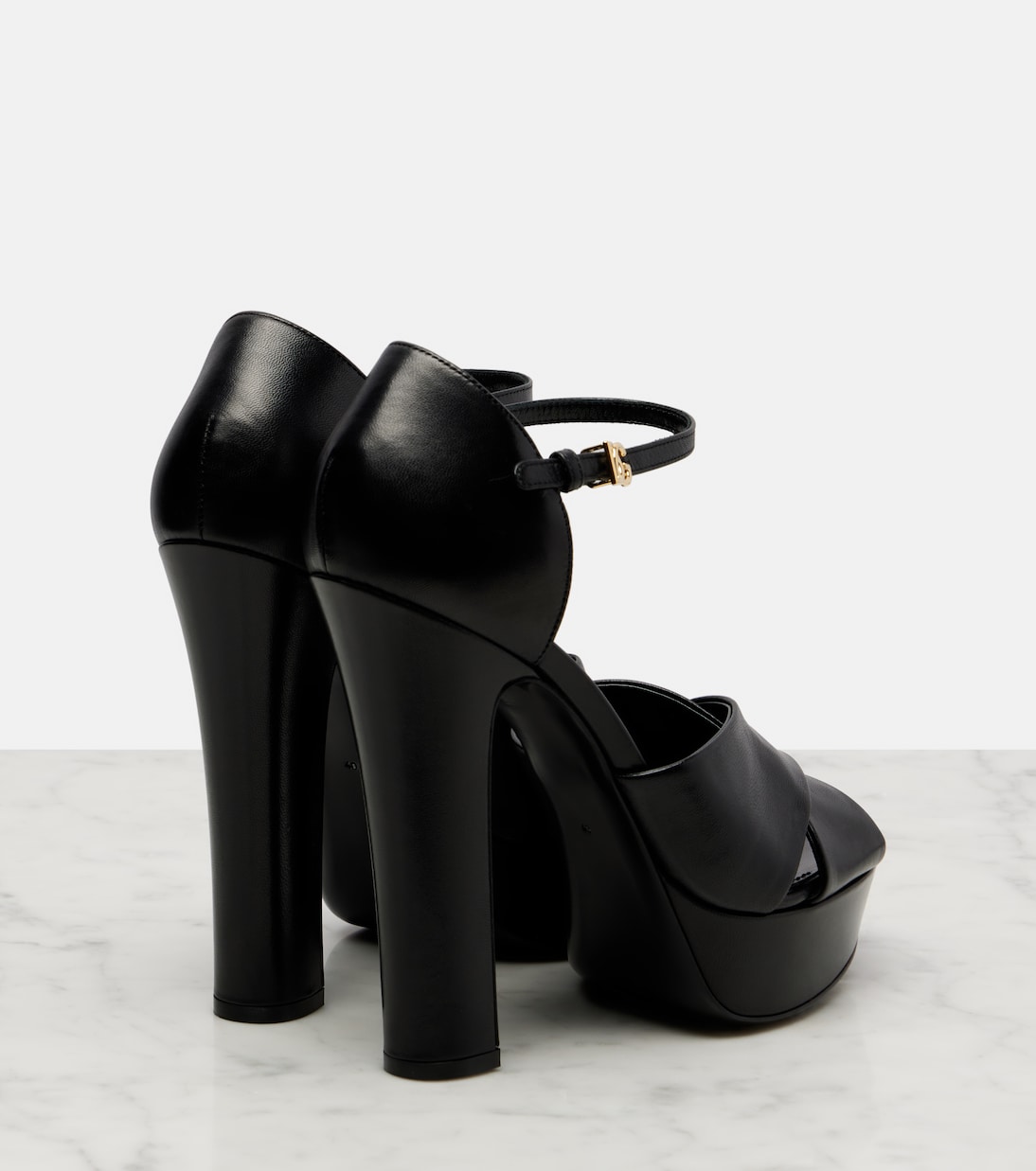 Plateausandalen aus Leder | Dolce&Gabbana