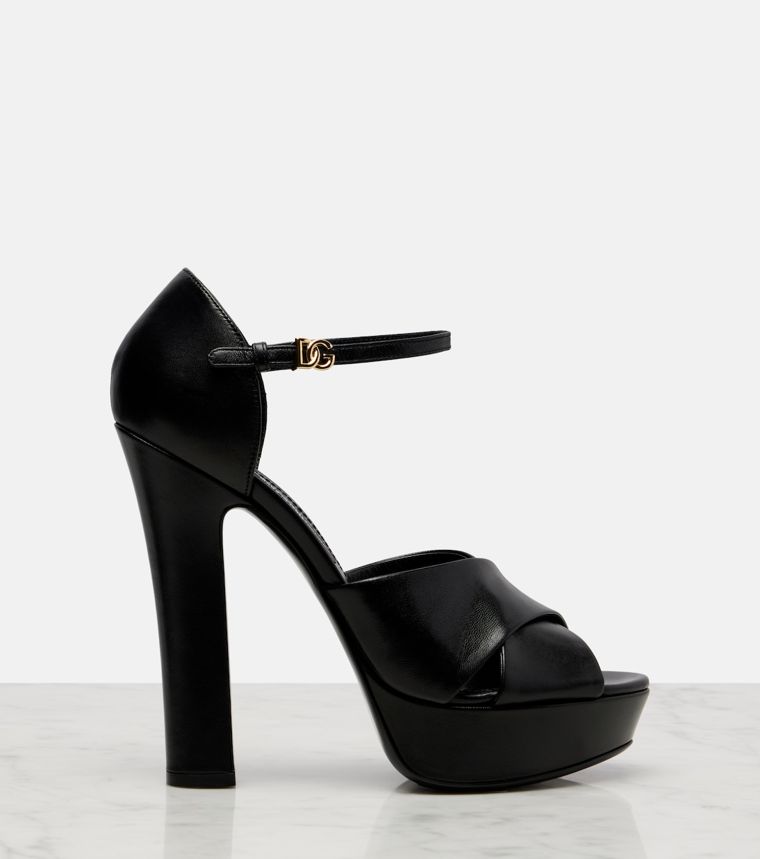 Plateausandalen aus Leder | Dolce&Gabbana