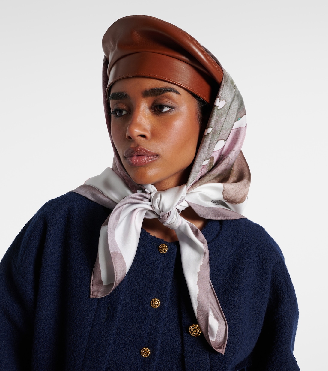 Foulard in seta con stampa | Loro Piana