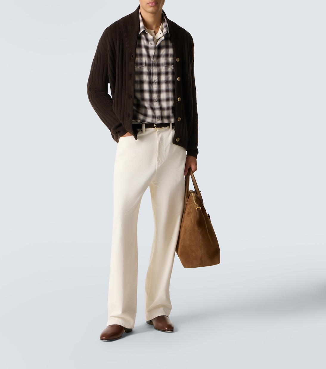 Mr Denver ribbed-knit cashmere cardigan | Arch4