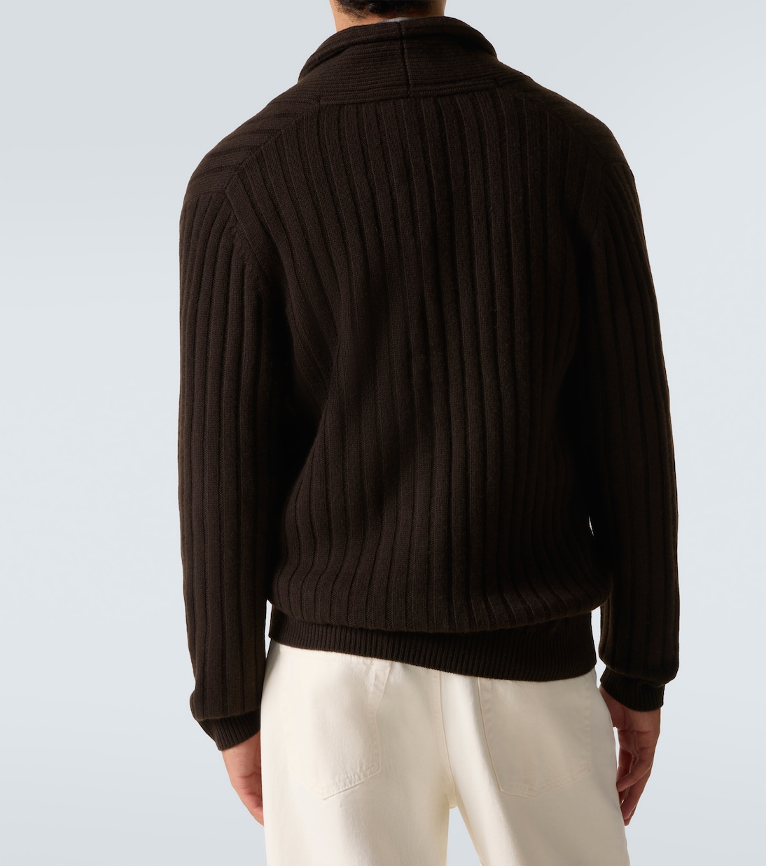 Mr Denver ribbed-knit cashmere cardigan | Arch4